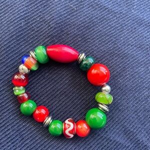 New Hand Made Colourful Beaded Stretch Bracelet